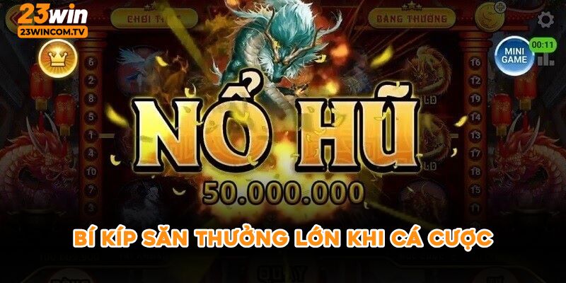 Bí kíp săn thưởng lớn khi cá cược